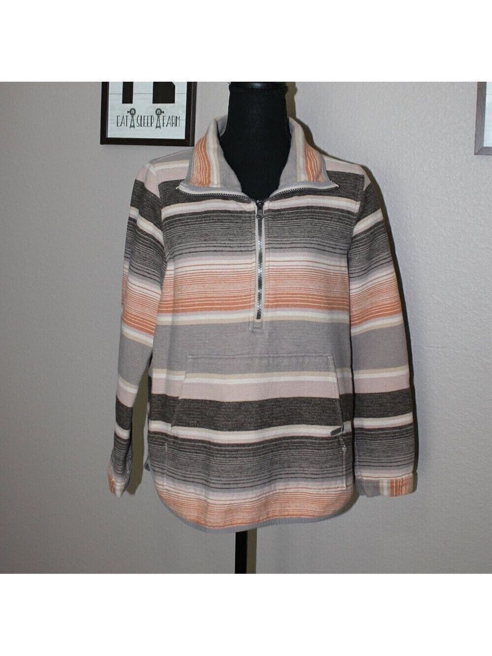 Woolrich 100% Cotton Baja Style Pullover Size Medium